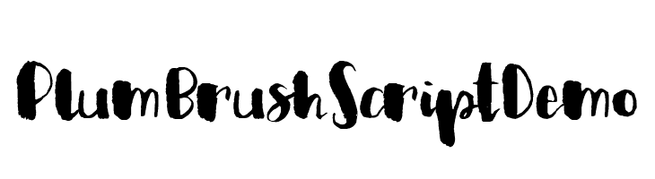 Plum Brush Script Demo Font