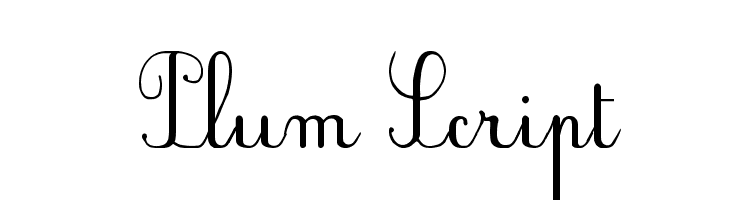 Plum Script Font