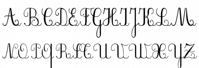 Plum Script Fuentes MAYÚSCULAS