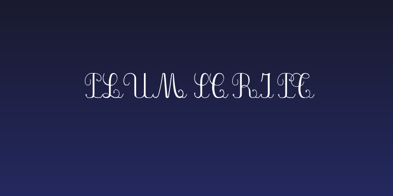 Plum Script Social Header