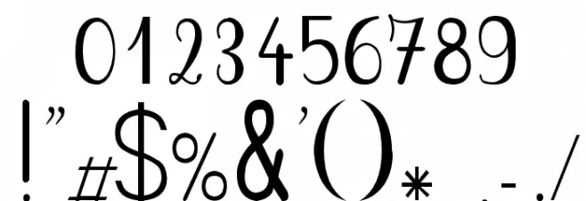 PlumBAE Font OTHER CHARS