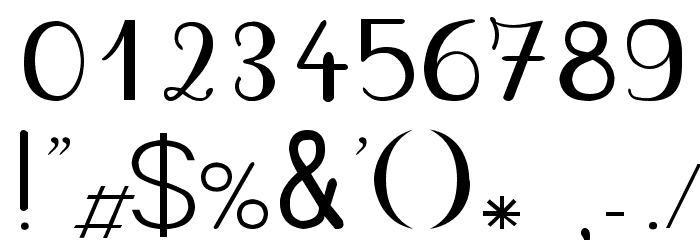 PlumBAL Font OTHER CHARS