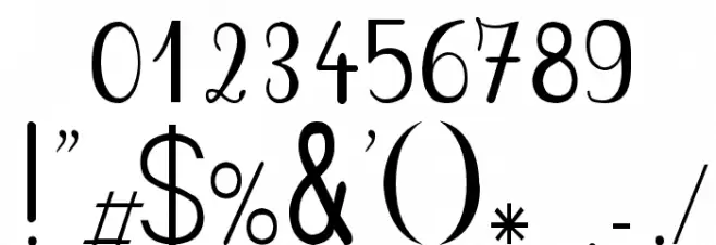 PlumNAE Font OTHER CHARS