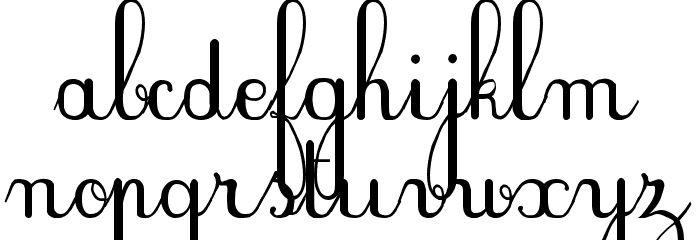 PlumNAE Font LOWERCASE
