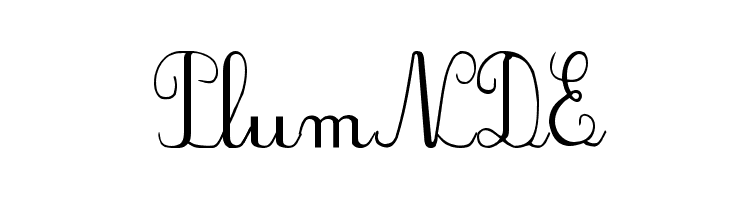 PlumNDE  フリーフォントのダウンロード