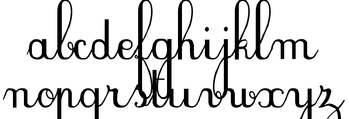 PlumNDE Font LOWERCASE
