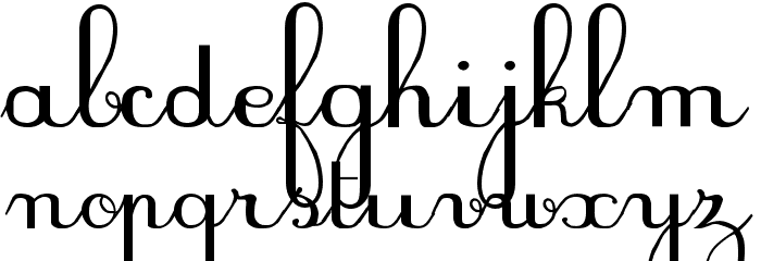 PlumNDL Font LOWERCASE