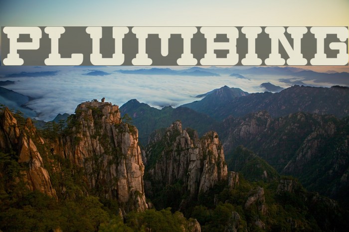 Plumbing Font examples
