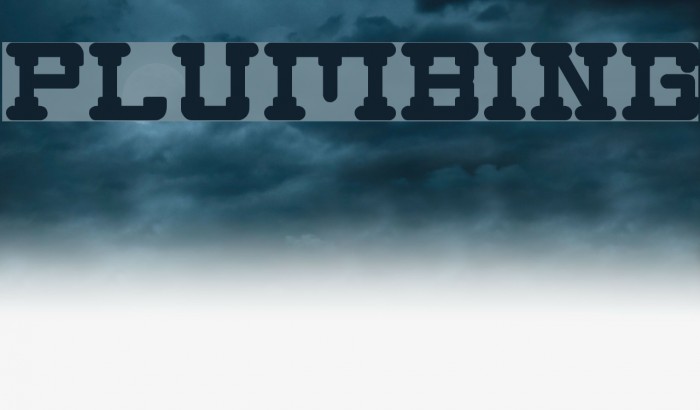 Plumbing Font examples