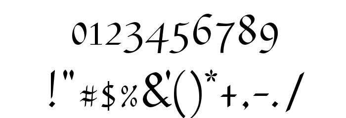 Plumeria Light Font OTHER CHARS