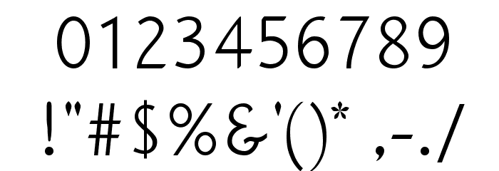 PlumeriaSans Font OTHER CHARS