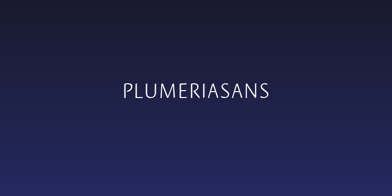 PlumeriaSans Social Header