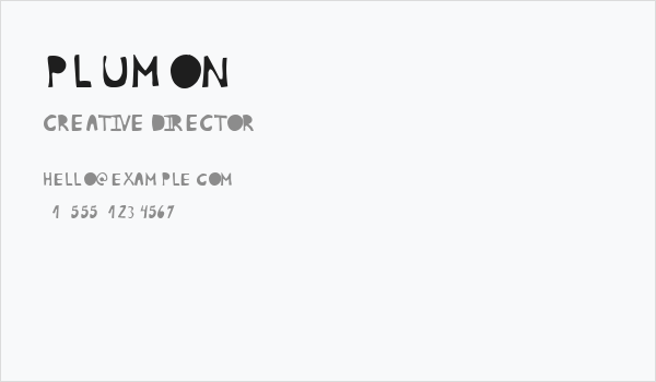 Plumon Business Card