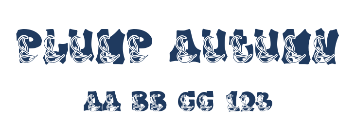 Plump Autumn Font Preview