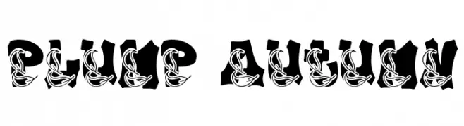 Plump Autumn Font