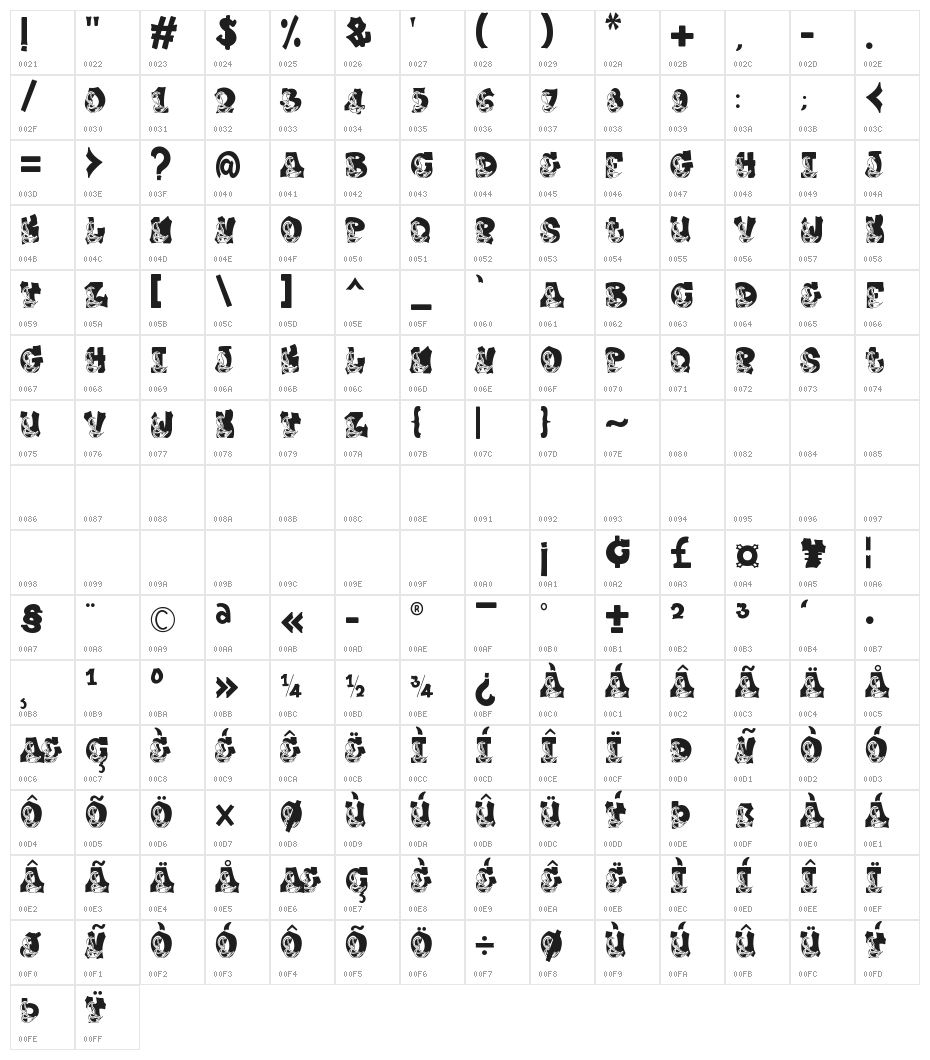 Plump Autumn Character Map