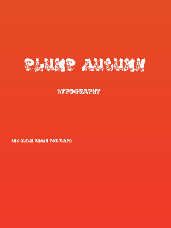 Plump Autumn Poster
