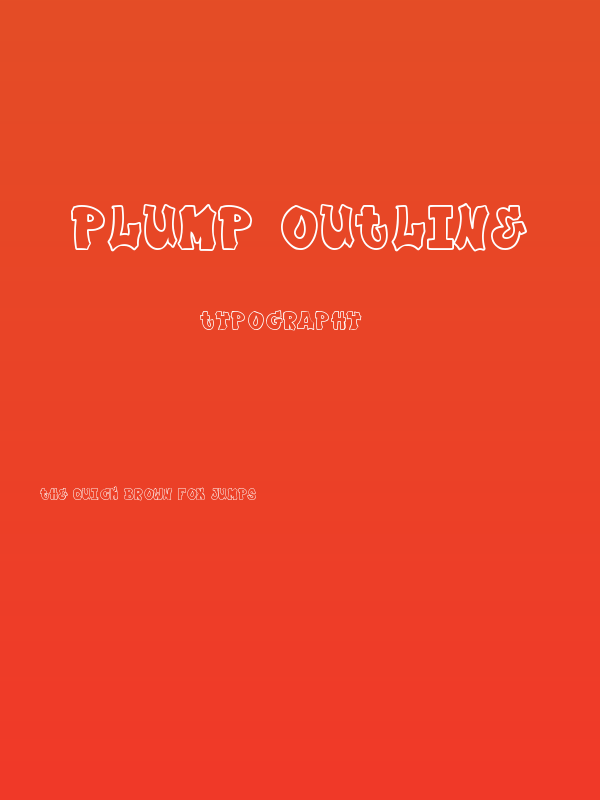 Plump Outline Poster