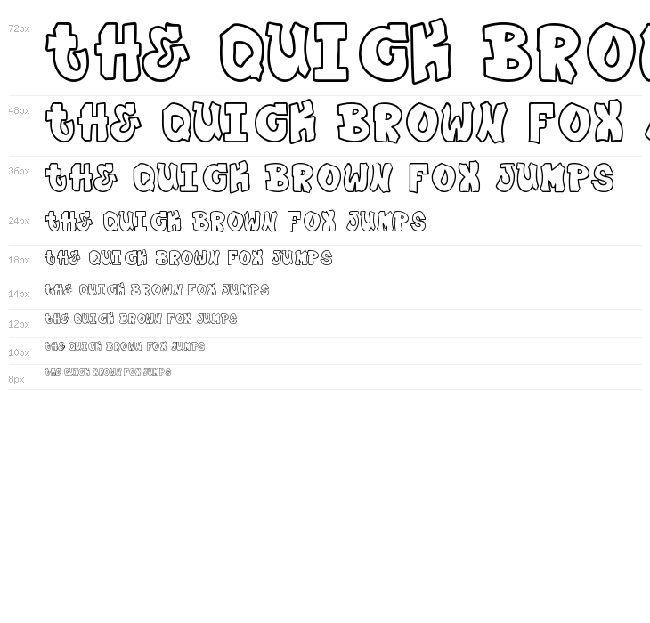 Plump Outline Waterfall