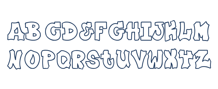 Plump Outline Lowercase