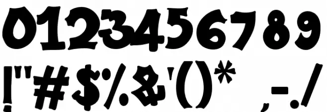 Plump Parade Шрифта ДРУГИЕ символов