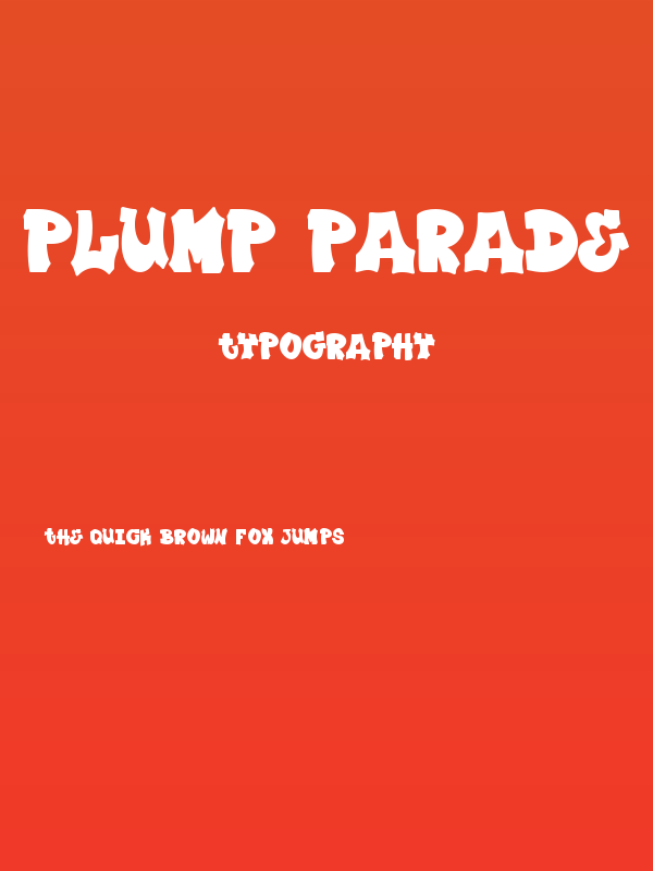 Plump Parade Poster
