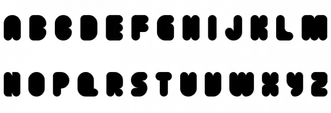 Plump Regular 字体 大写