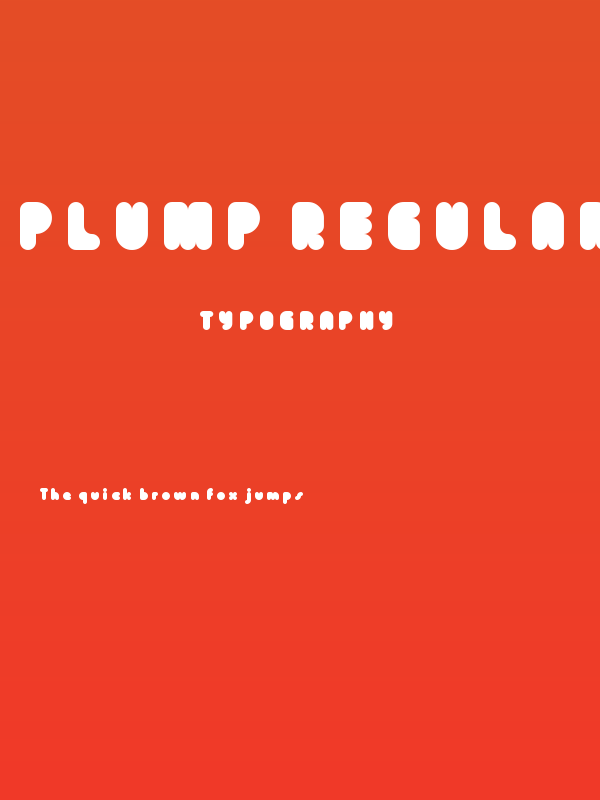 Plump Regular Poster