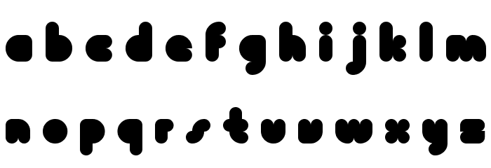 Plump Regular Font LOWERCASE