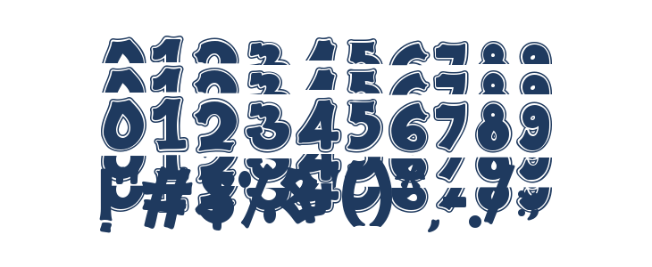 Plump Varsity Stacked Other Characters