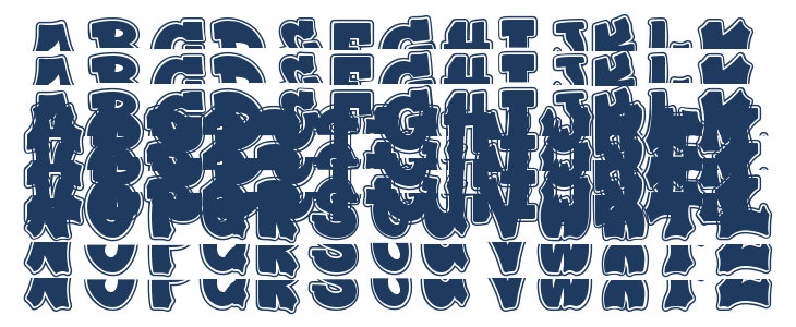 Plump Varsity Stacked Uppercase