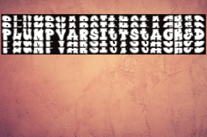 Plump Varsity Stacked Example 1