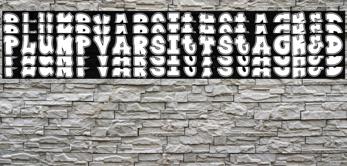 Plump Varsity Stacked Example 2