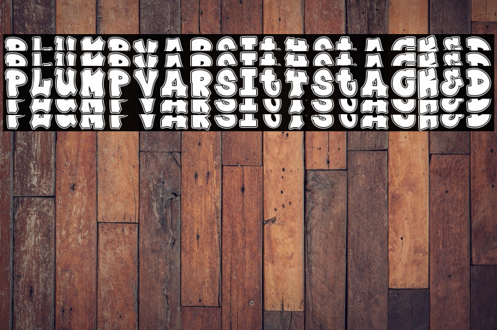 Plump Varsity Stacked Example 3