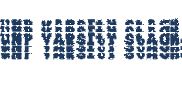 Plump Varsity Stacked Logo