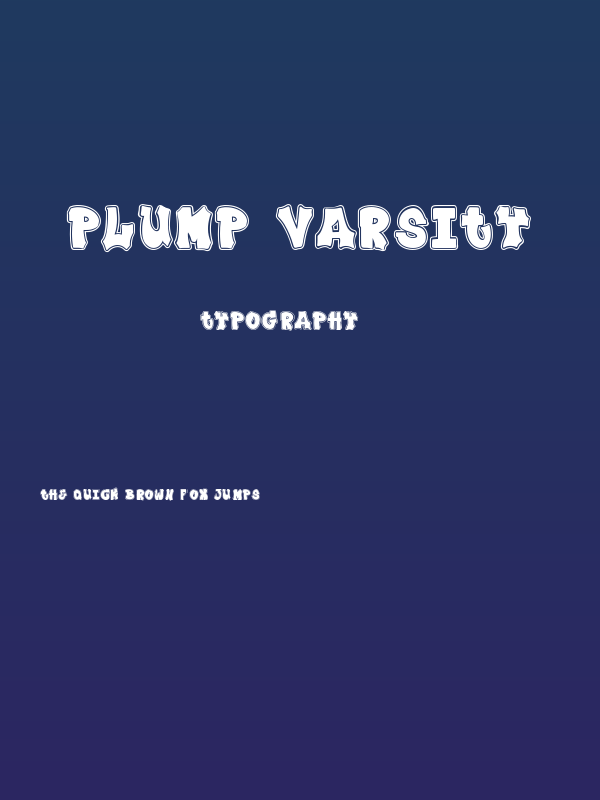 Plump Varsity Poster