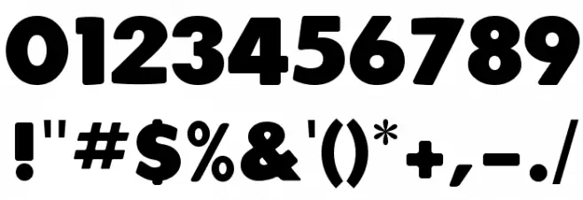 Plump Font OTHER CHARS