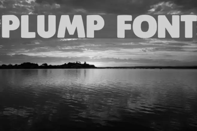 Plump Font examples