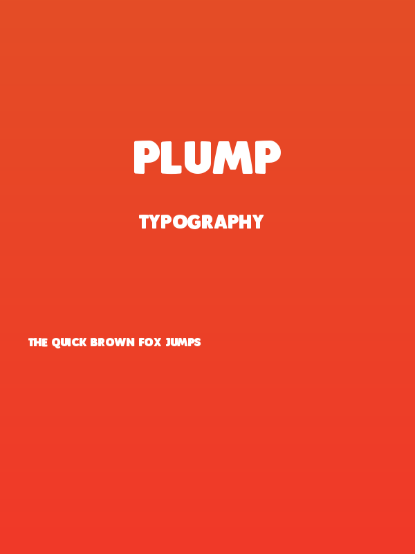 Plump Poster
