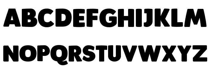 Plump Font LOWERCASE