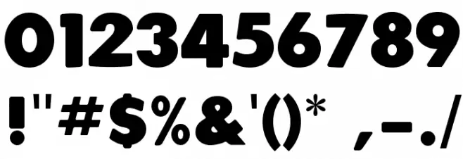 Plumpfull Font OTHER CHARS