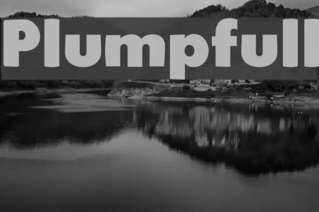 Plumpfull Font examples