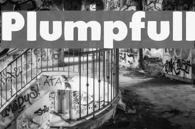 Plumpfull Font examples