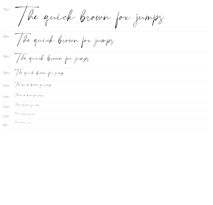 PlumroseSignature-Regular Waterfall