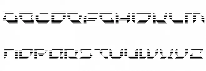 Pluranon Fade Caratteri MAIUSCOLE