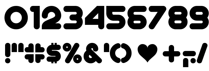 Plush Font OTHER CHARS