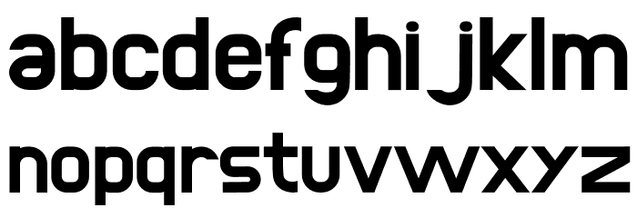 Plusher Font LOWERCASE