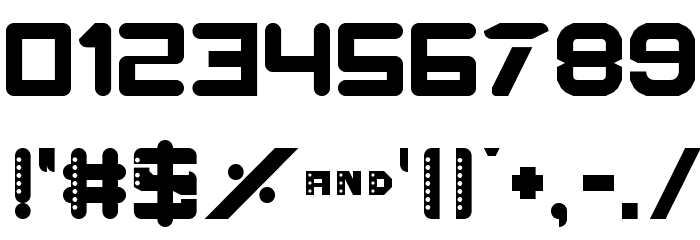 Pluto 0 Regular Font OTHER CHARS