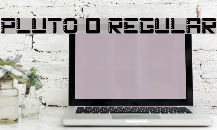 Pluto 0 Regular Font examples