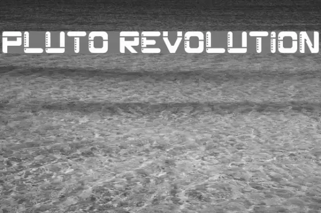 Pluto Revolution Font examples